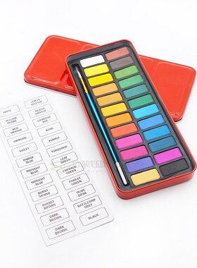 12/18/24 Colors Professional Solid Watercolor Paints With br