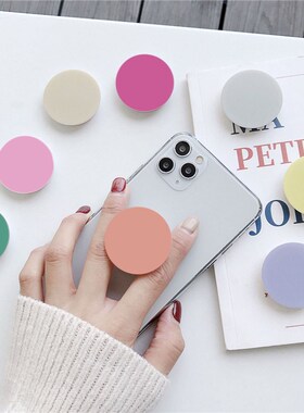 Round Solid Color Phone Grip tok Finger Ring Holder Airbag S