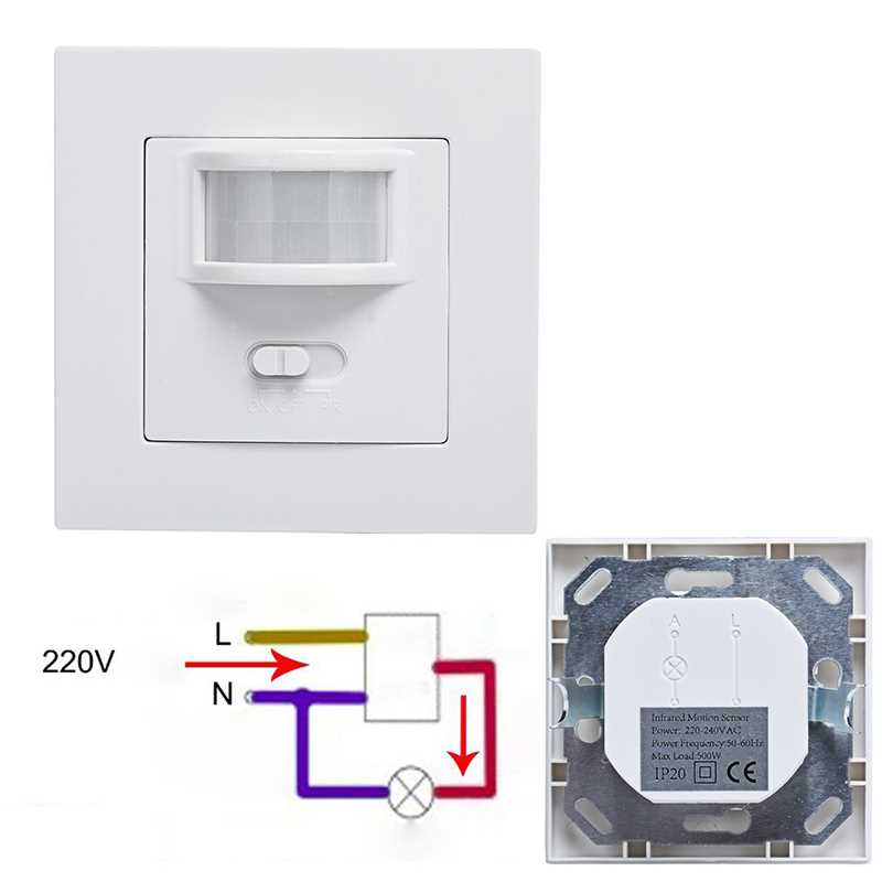 Motion Sensor Switch 140 Degree Infrared PIR Motion Sensor R - 图0