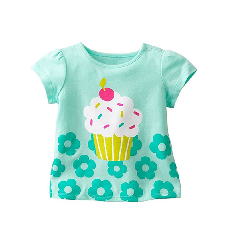 Kids Girls T-Shirt Summer Unicorn Cartoon Printing Baby Todd - 图0