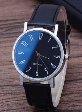 Classic Men's Sports Watch Exquisite Quartz Leather Stra