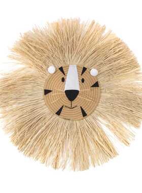 INS Nordic Hand Woven Cartoon Lion Hanging Decoration Cotton