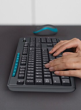MK275 USB Wireless Keyboard 1000 DPI Optical Ergonomic Mouse
