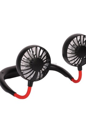 2020 new mini portable hanging neck sports fan Round shaped