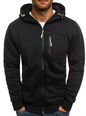 Men's Winter Hoodies Slim Fit Hooded Sweatshirt Outwear Warm