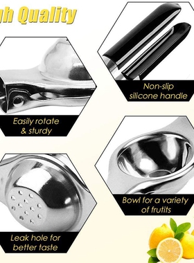 Lemon Squeezer - New Stainless Steel Manual Lemon Juicer, Le
