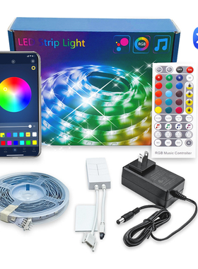 Lighting Lamps LED Strip Kit 10MM 5050RGB 24V Bluetooth 20 M
