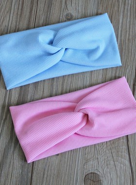 2021 Women Headband Cross Top Knot Elastic Hair Bands Soft S