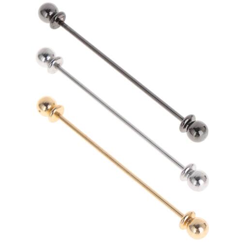 Men Shirt Pins Tie Clip Collar Clasp Luxury Business Wedding - 图1