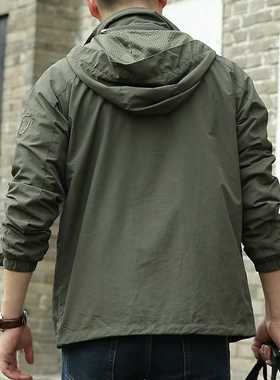 Men	s Waterproof Military Jacket Spring Autumn Casual Win
