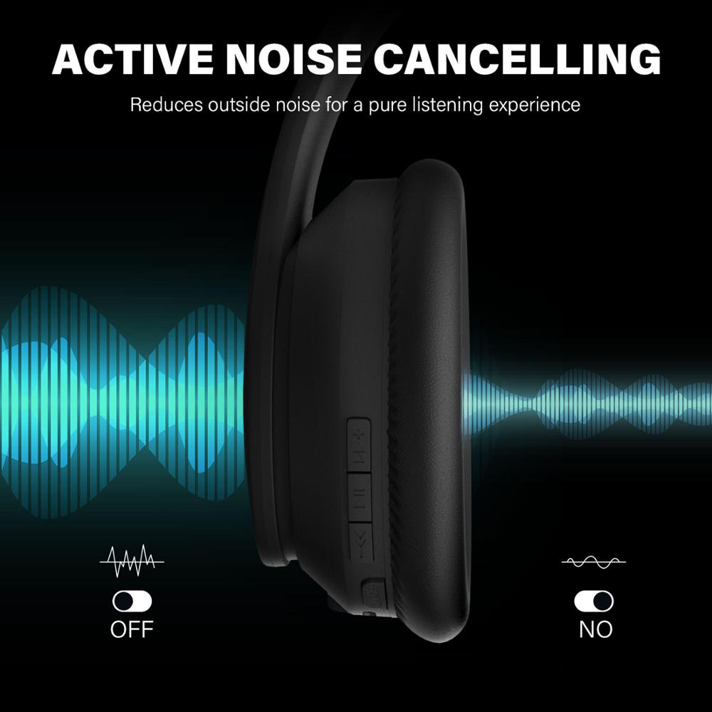 Oneodio A40 Active Noise Cancelling Bluetooth Headphones V5-图2