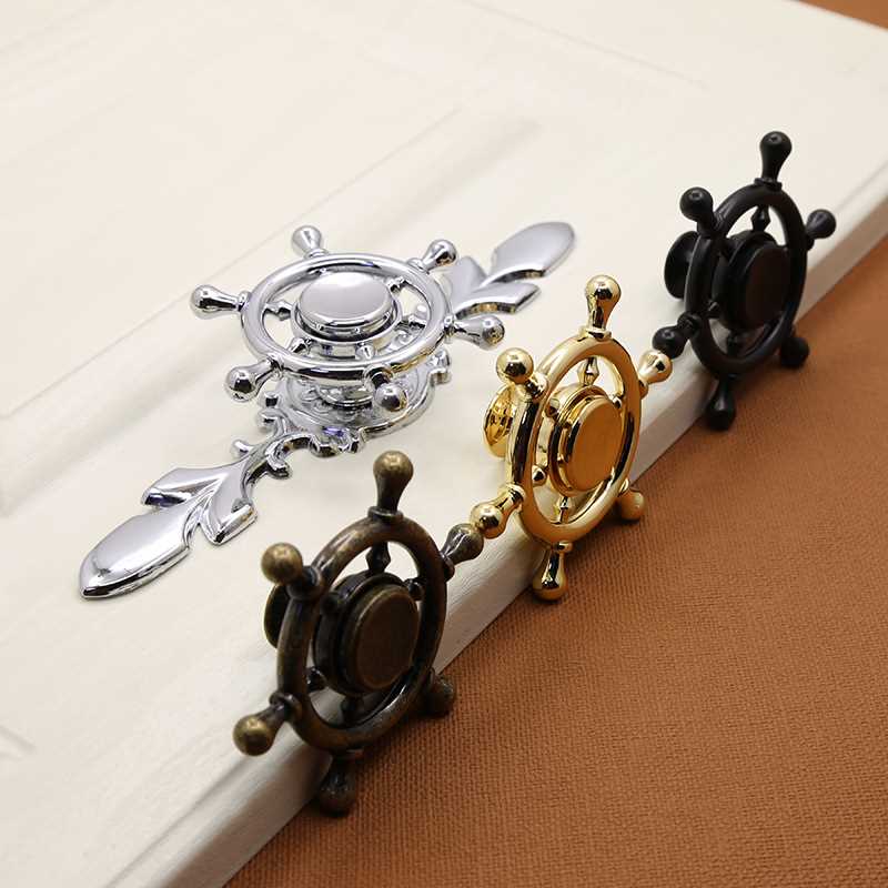 Zinc alloy fingertip gyro handle wardrobe drawer cabinet doo - 图2