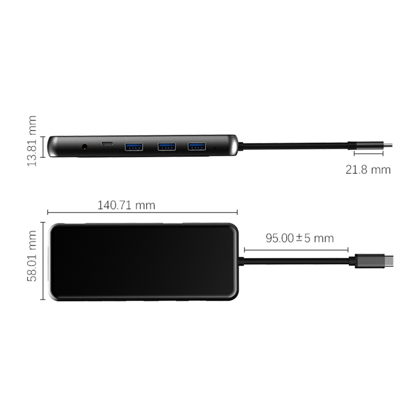 12 in 1 Type C USB Hub Docking Station USB3.1 to Ethernet Po - 图2