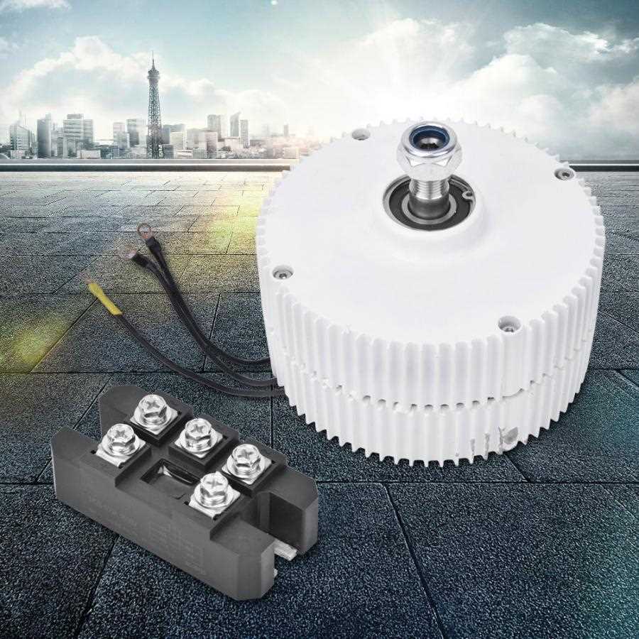 24V 400W 950rpm Wind Turbine Permanent Magnet Generator 3-Ph - 图0