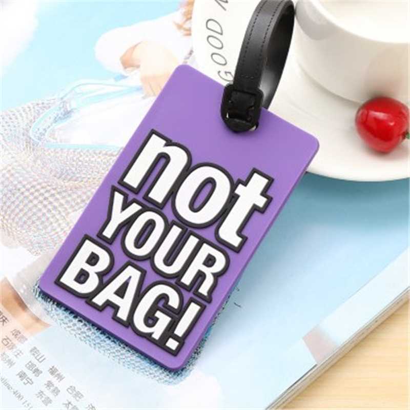 NOT YOUR BAG Travel Accessories Luggage Tag PVC Suitcase ID - 图2