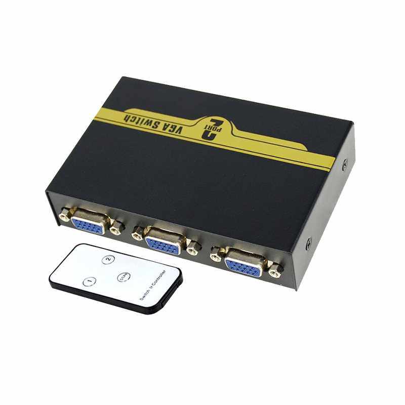 2 Port VGA switch splitter 2 in 1 out Video computer host mo - 图0