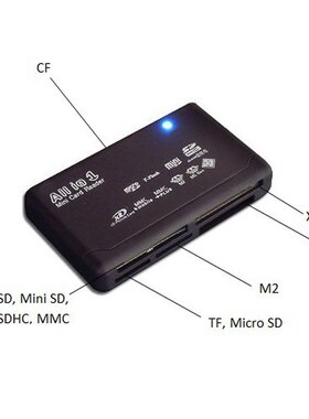 Universal All In1 Memory Card Reader SD SDHC M
