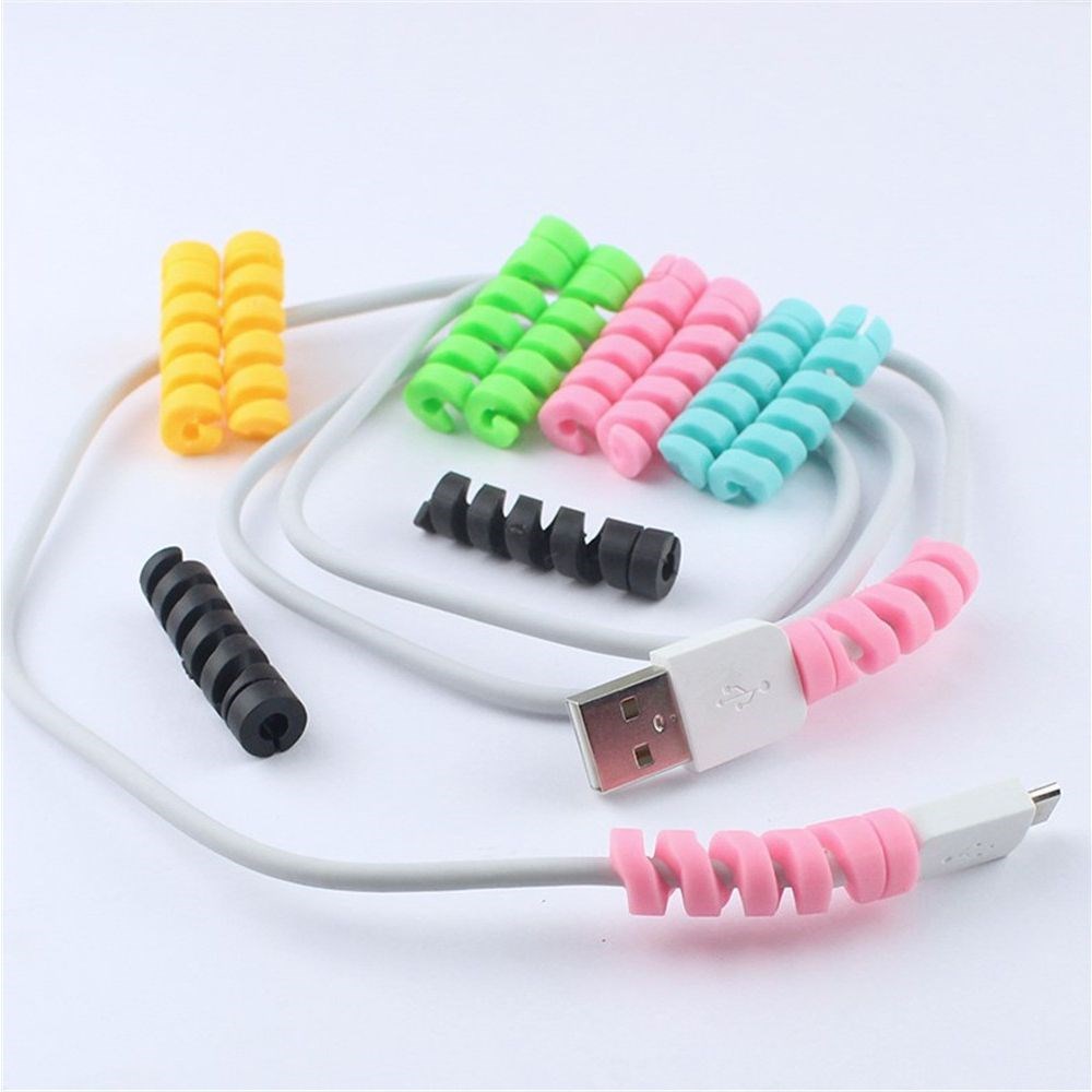 Spiral Cable Protector Data Line Earphone Cable Organizer W - 图0