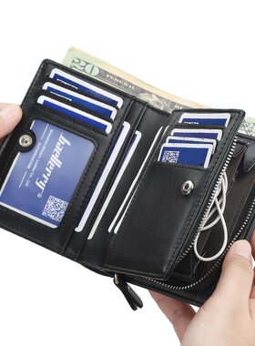 Luxury Men Wallets Fashion Card Holder Purse Multifunction L
