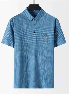 High end fashion 2022 embroidered polo shirt men's short