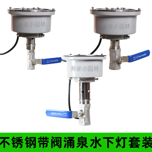 鼓泡涌泉喷头中孔水下灯七彩暖光低压带阀门喷泉水景景观酒店广场 - 图1