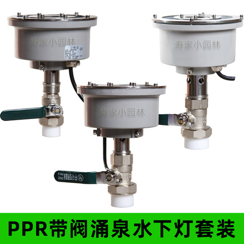 鼓泡涌泉喷头中孔水下灯七彩暖光低压带阀门喷泉水景景观酒店广场 - 图2