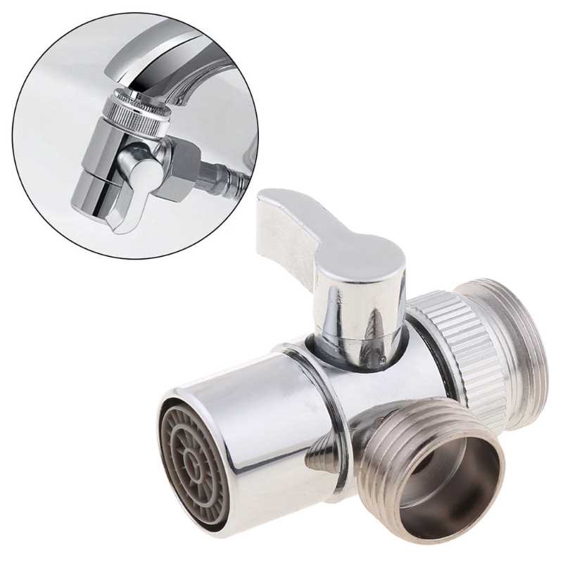 Bathroom Kitchen Brass Sink Valve Diverter Faucet Splitter t - 图2