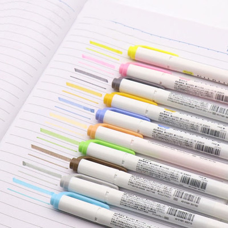 Japan WKT7 Highlighter 3 Color Set Mildliner Limited Light-图2