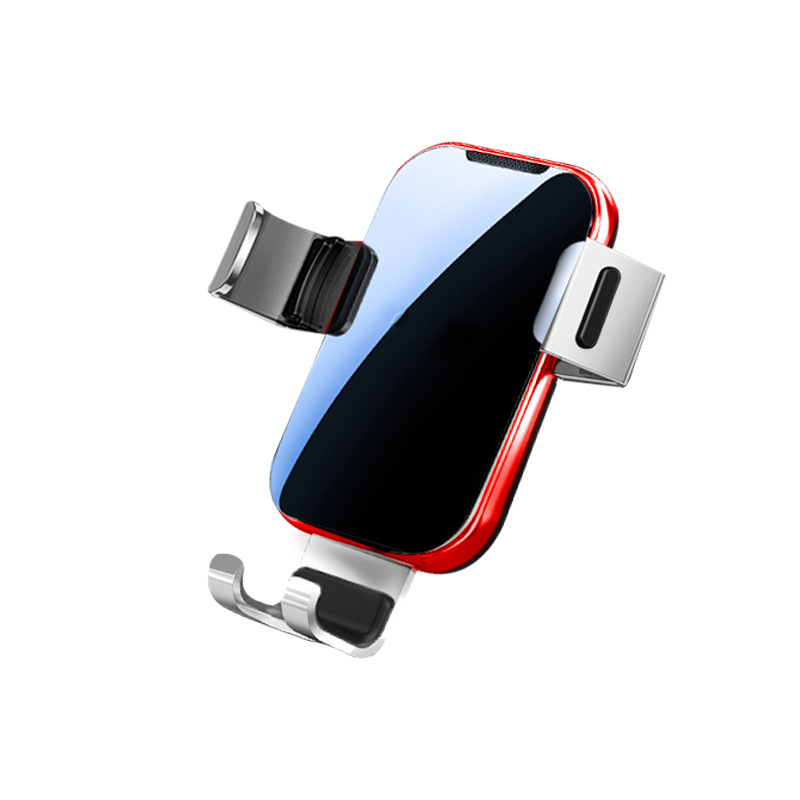 Gravity Phone Holder Car Air Vent Mount Metal Mobile Stand S-图1