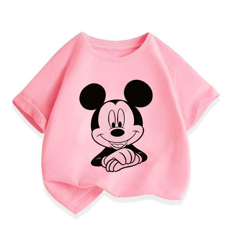 New Children's 4 Colors T Shirts Mickey Mouse Minnie Pri - 图3