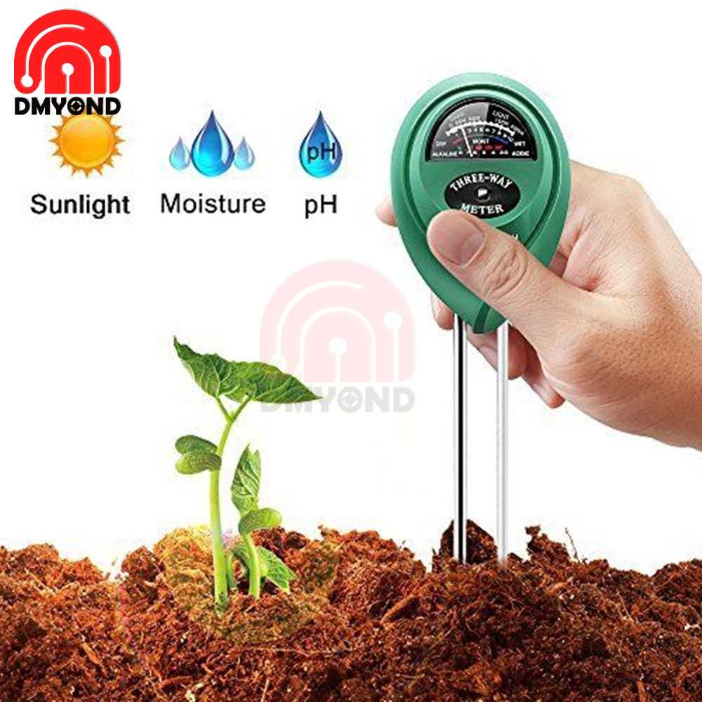 in1 Moisture Sunlight PH Meter Soil Water Acidity Humidity-图0