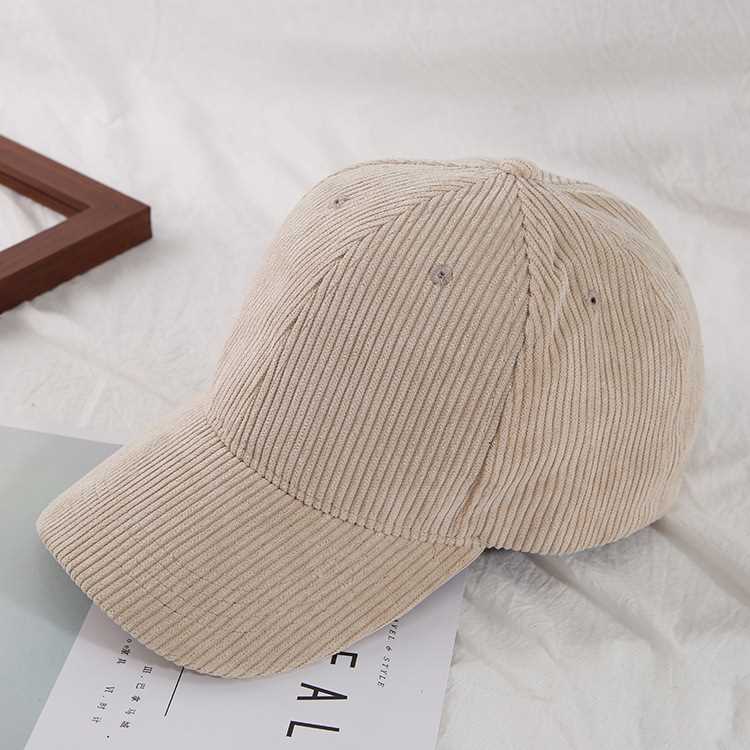 New Spring Summer Women Corduroy Cap Embroidery Baseball Hat - 图2