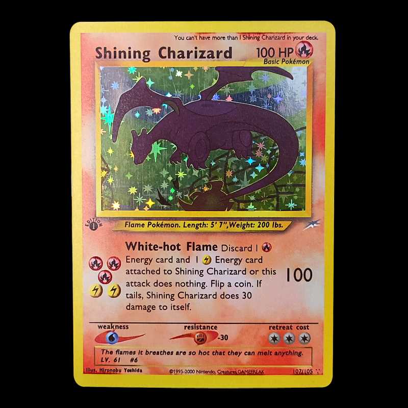 Pokemon Base Set 1996Years English Cards Game Pokemon Shinin-图2