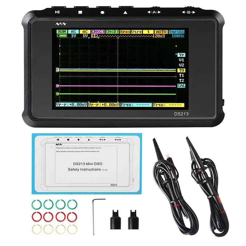 Handheld Digital Oscilloscope DSO213 4 Channels 100MS/S Pock-图3