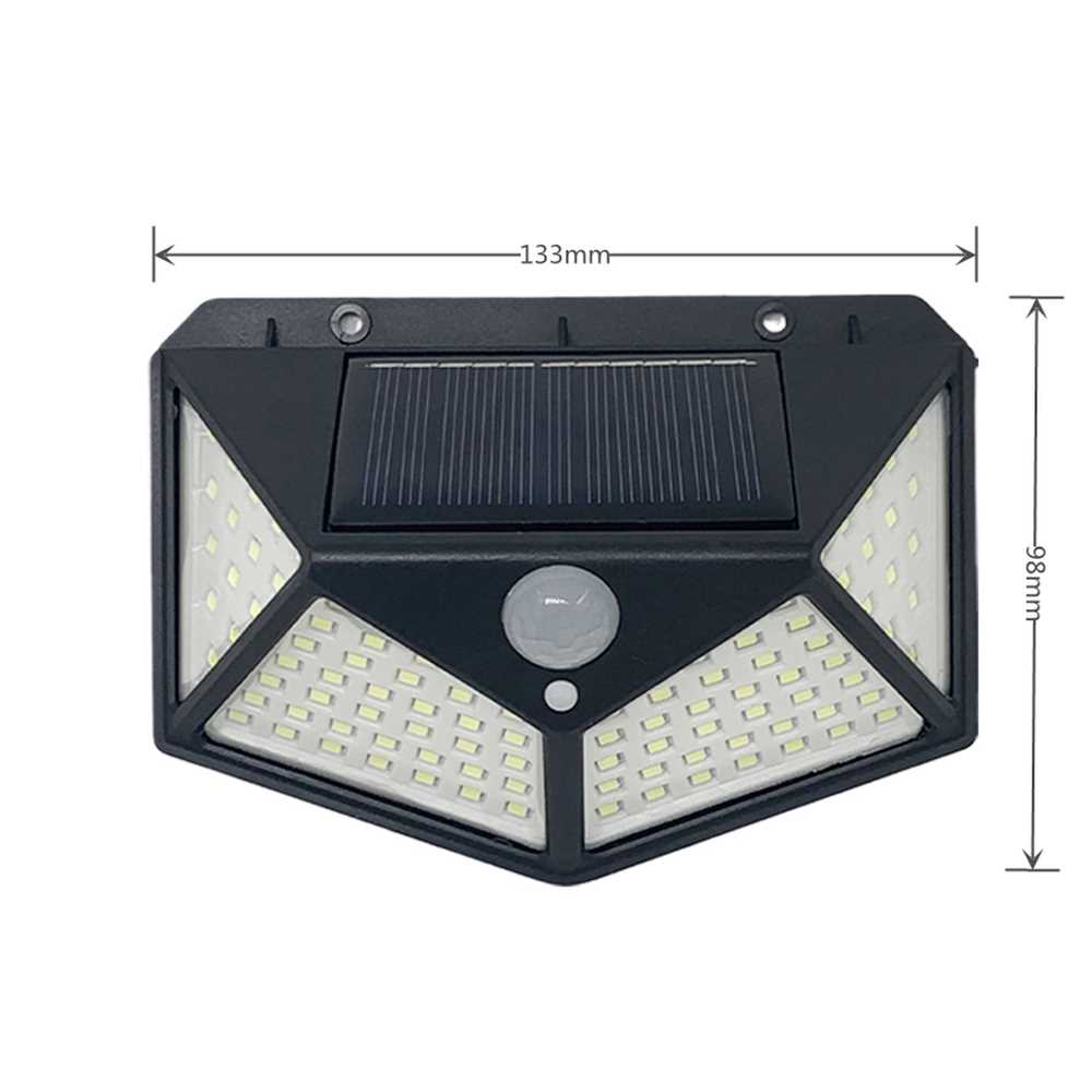 3Mode Waterproof 100 LED Solar Motion Sensor Lights Outdoor - 图0