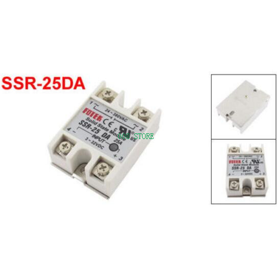 SSR-25DA 25A 3-32V DC TO 24-380V AC SSR 25DA with SSR-25 DA-图2