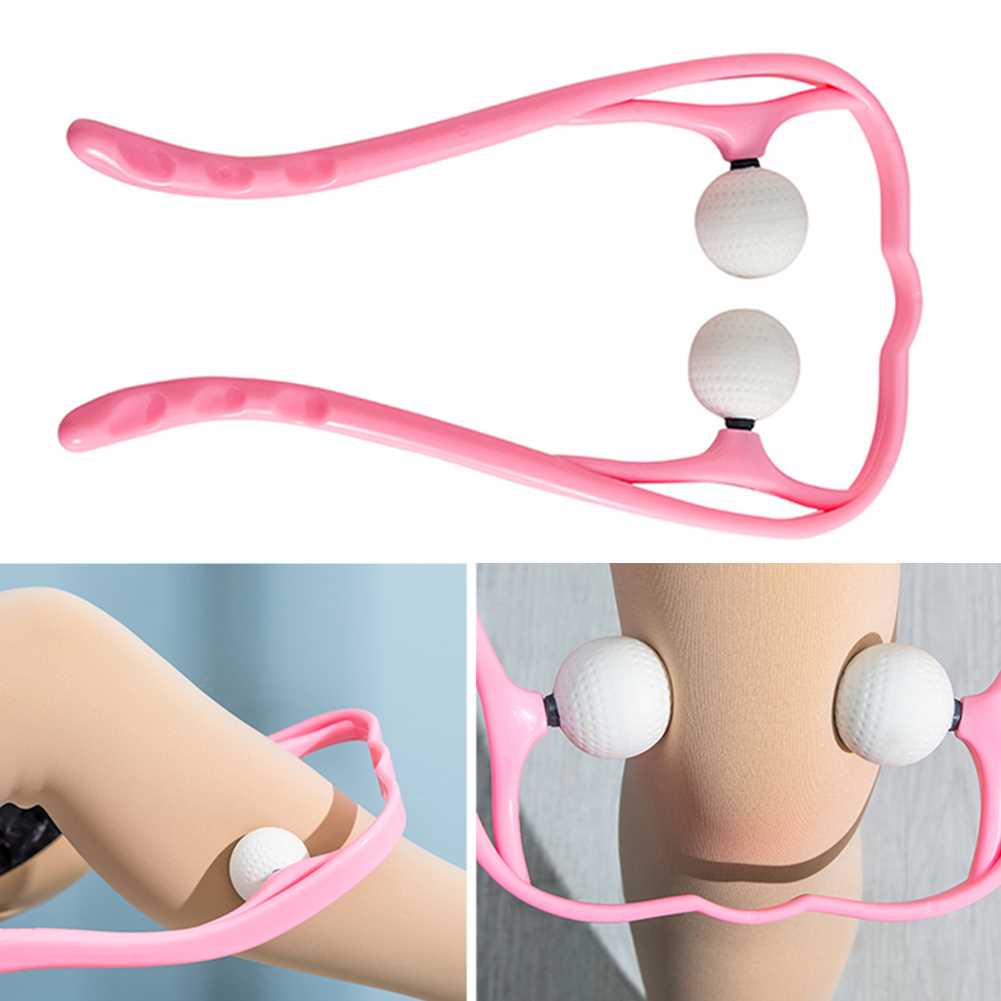 Hand Roller Neck Shoulder Massager Dual Trigger Point Self P - 图0