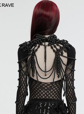 GOTH骷髅头连珠脖套女