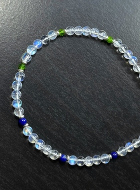 幻彩月光石可收藏水晶女款手链