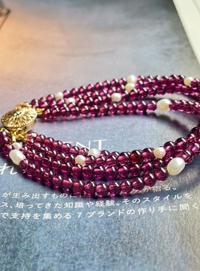 紫牙乌女款水晶首饰原创设计复古