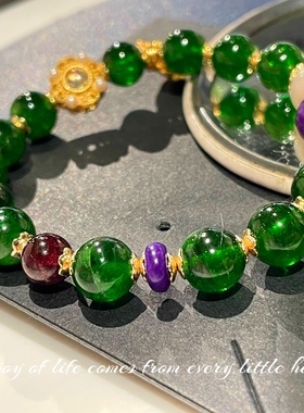 原创设计女透辉石复古手链