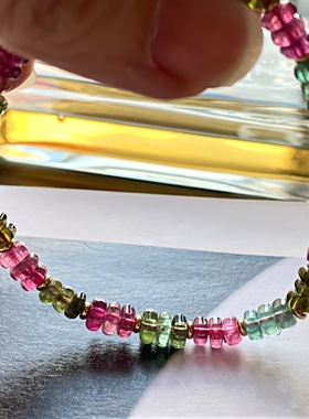 新品碧玺水晶手链巴西料现货包邮