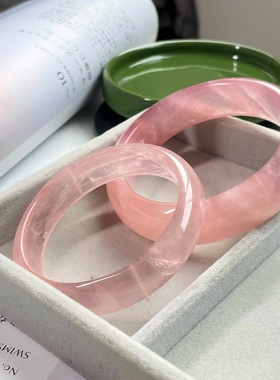 天然粉晶手镯巴西马岛女款现货