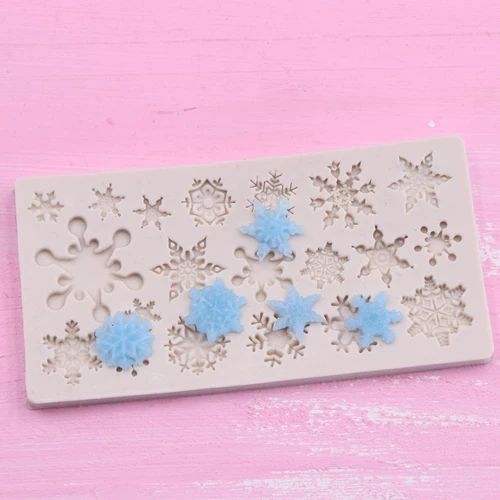 Глина, сверхлегкая маленькая силиконовая форма, со снежинками, «сделай сам»