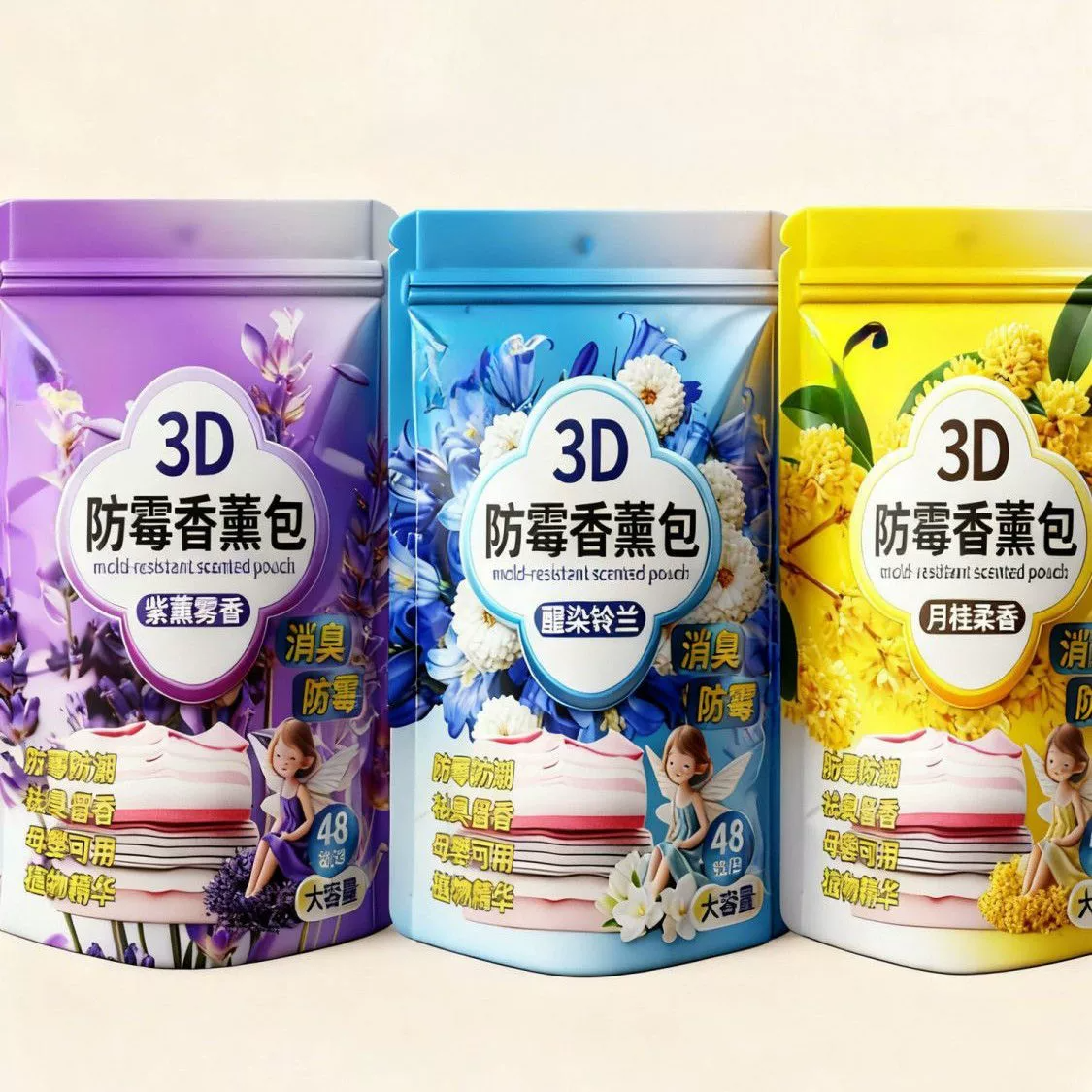 【消除潮霉】衣物留香防霉防蛀包家用衣柜防霉除味香薰包樟脑丸