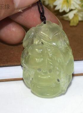 挂件岫玉葫芦项链貔貅