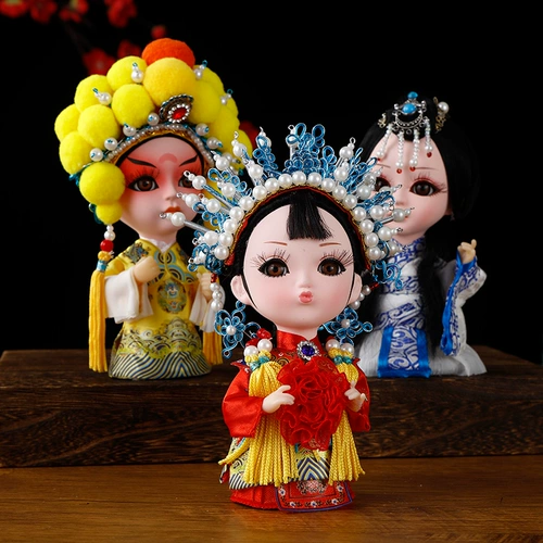 Mu guiying Silk Man Peking Opera Opera Permance Dornments Opera Doll Doll Pecijing Souvenir Souvenir Style Специальные подарки для иностранцев