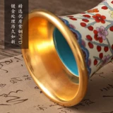 程老师 Аутентичный Пекин, представленная ремесленником Cross -Blue Tolume Crabled Lotus Plum Plum Bottle Buitle Business Gifts Home Swing