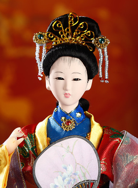中国古风北京绢人格格娃娃淘宝