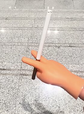 剪刀手指烟托抽烟指环夹烟神器防手指熏黄指套吸烟烟嘴托男孩玩具